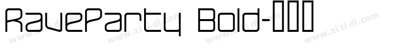 RaveParty Bold字体转换